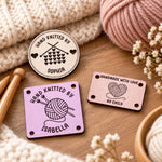 Custom-Name-&-Symbol,--Stitch-On-Label-Gift-For-Craft-Women,-Girl-Personalized-Leather-Buttons-2