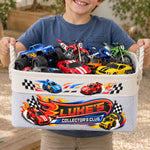 Custom-Name-Toys-Cars-Storage-For-Son,-Vehicles-Storage,-Boys-Birthday-Gift-Personalized-Storage-Basket-2