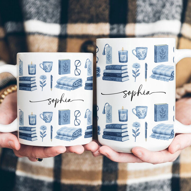 Custom-Name-Watercolor-Style-Book-Lovers-Book-Club-Gift-Personalized-Mug-4