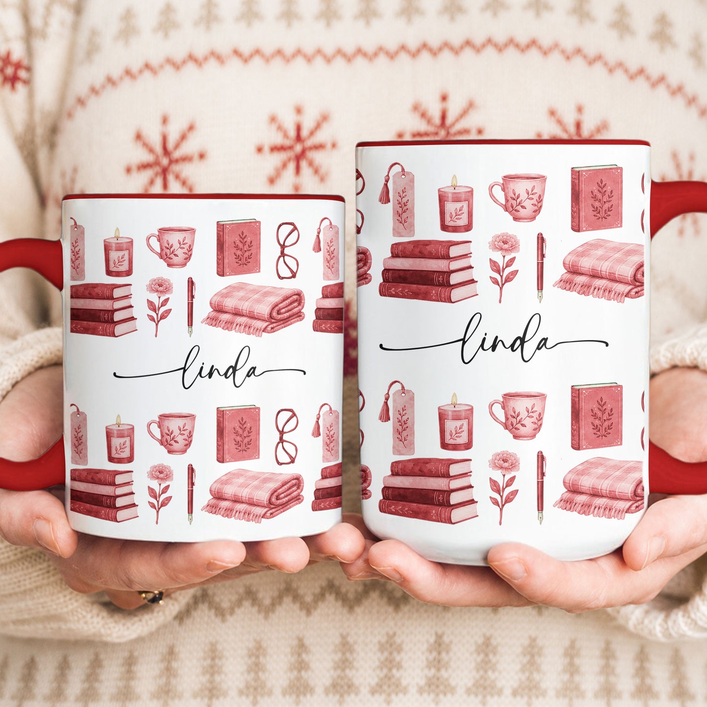 Custom-Name-Watercolor-Style-Book-Lovers-Book-Club-Gift-Personalized-Mug-5