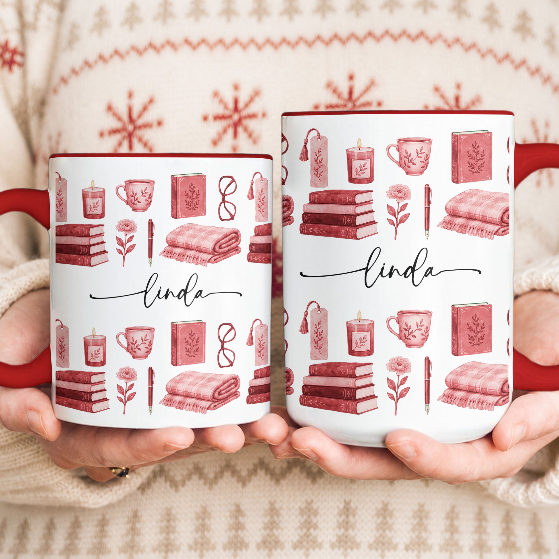 Custom-Name-Watercolor-Style-Book-Lovers-Book-Club-Gift-Personalized-Mug-5
