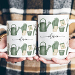 Custom-Name-Watercolor-Style-Gardening-Mug-Personalized-Mug-4