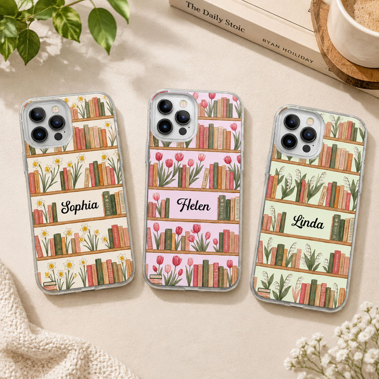 Custom-Name-With-Birth-Flowers-Book-Lovers-Book-Club-Gifts-Personalized-Phone-Case-0