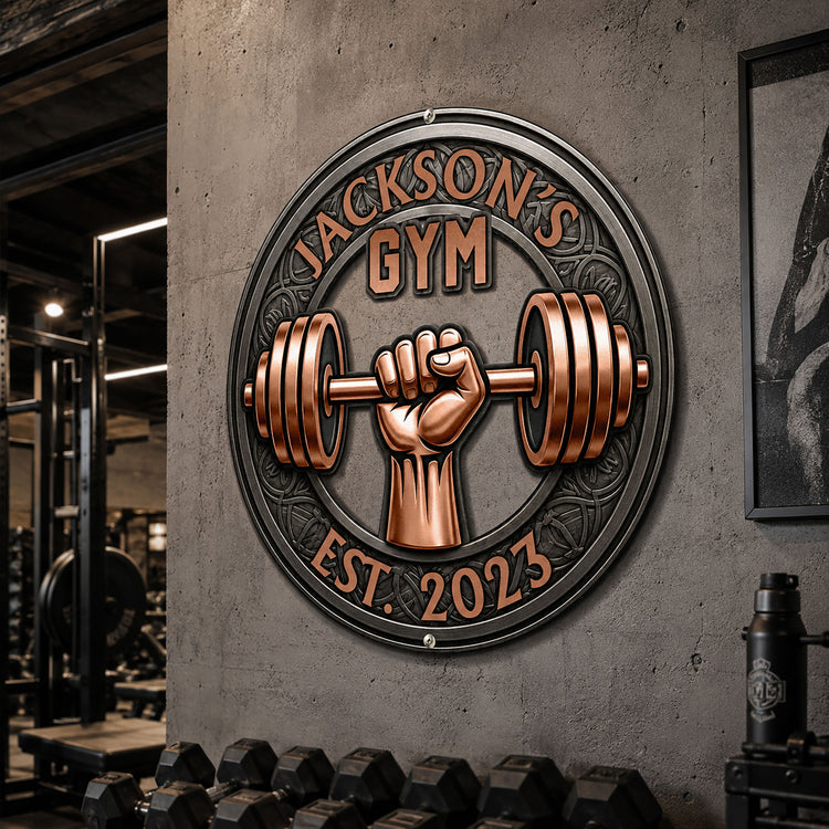 Custom-Name,-Year-,--Weightlifting-Wall-Art,-Workout-Room-Decor-Gift-For-Gym-Lovers-Personalized-Metal-Sign-2