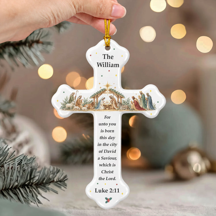 Custom-Nativity-Christmas-Ceramic-Cross-Personalized-Ornament-4