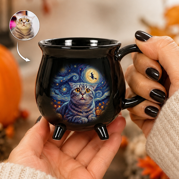 Custom-Pet-Dog-Cat-Portrait-Van-Gogh-Halloween-Art-Personalized-Mug-2