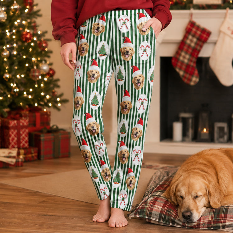 Custom-Pet-Face,-Christmas-Gift,-Holiday-Gift,-Outfit-Cozy-Nightwear-For-Pet-Lover,-Dog-Lover,-Cat-Lover-Personalized-Lounge-Pants,-Sweatpants-1