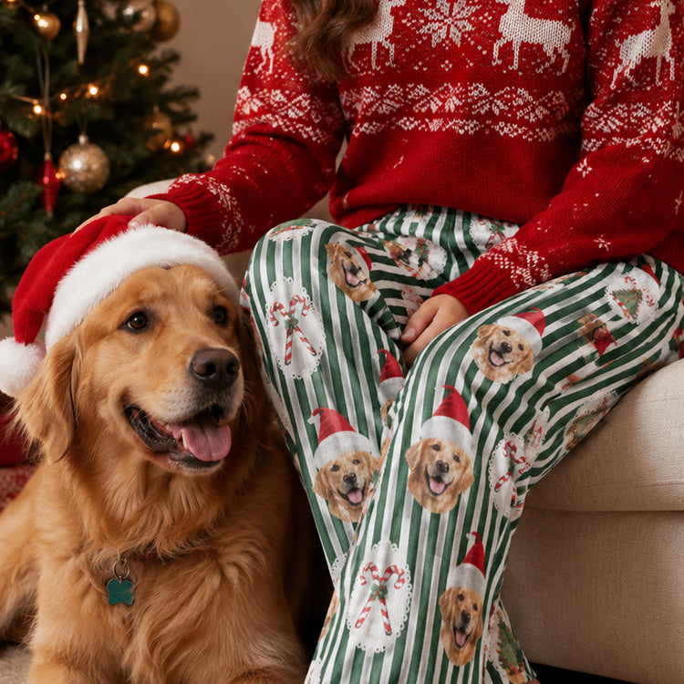 Custom-Pet-Face,-Christmas-Gift,-Holiday-Gift,-Outfit-Cozy-Nightwear-For-Pet-Lover,-Dog-Lover,-Cat-Lover-Personalized-Lounge-Pants,-Sweatpants-3