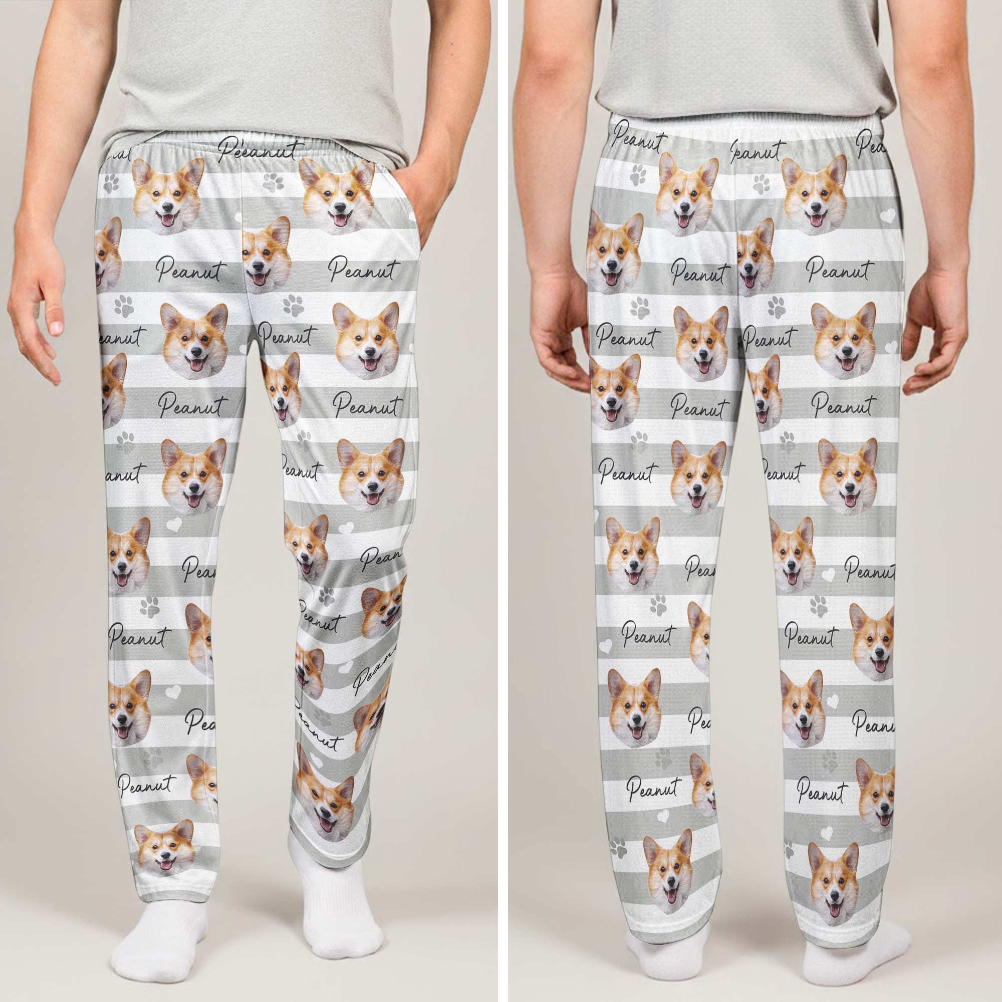 Custom_Pet_Face_Striped_Pattern_Gift_For_Pet_Lovers_Personalized_Lounge_Pants_4