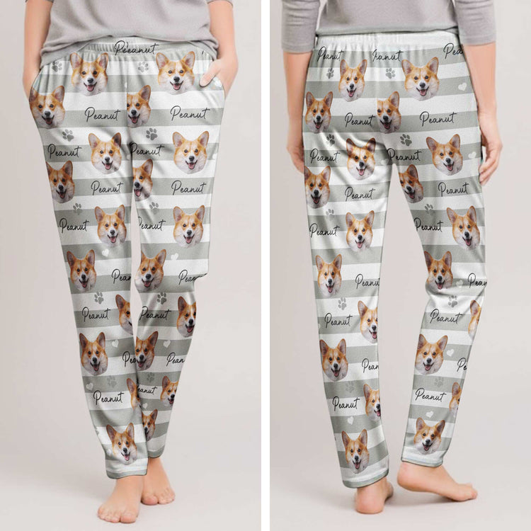 Custom_Pet_Face_Striped_Pattern_Gift_For_Pet_Lovers_Personalized_Lounge_Pants_5