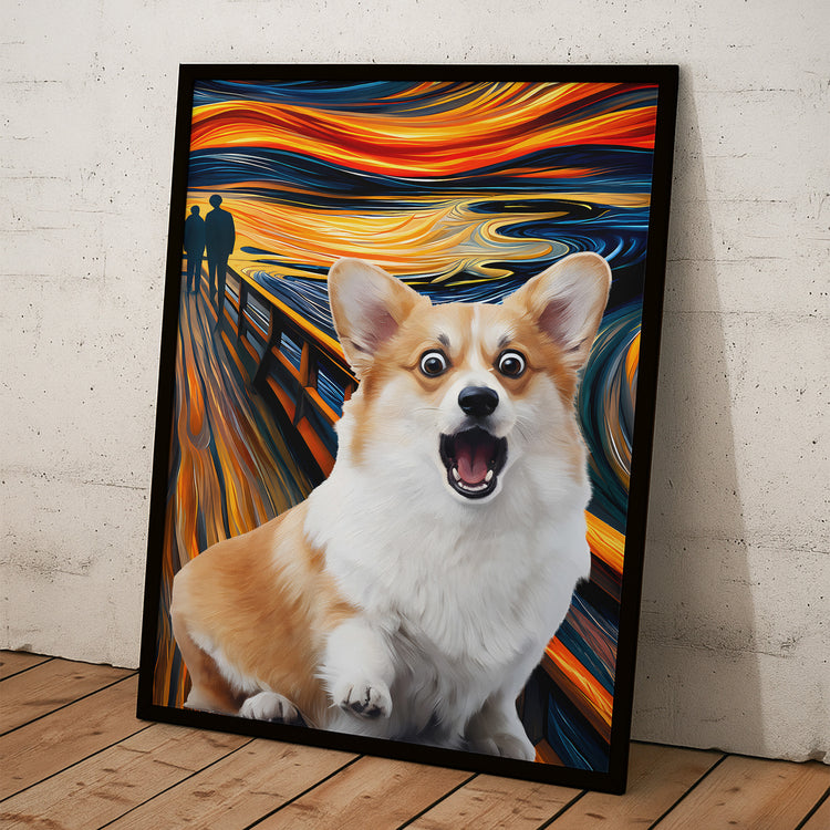 Custom-Pet,-Family,-Friend-Photo-Funny-Scream-Halloween-Art-Personalized-Poster-4