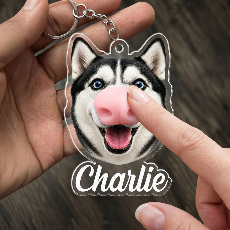 Custom-Pet-Funny-Face-&-Name-Squishy-Nose-Personalized-Keychain-2