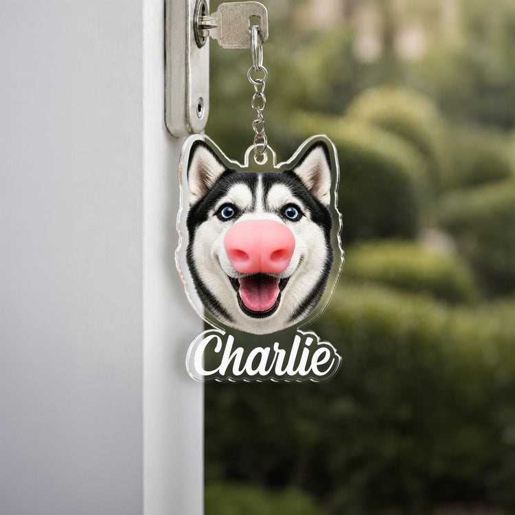 Custom-Pet-Funny-Face-&-Name-Squishy-Nose-Personalized-Keychain-3