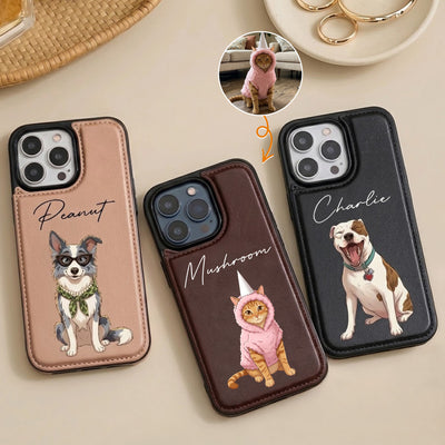 Custom Pet Photo Cartoon Art Gifts For Pet Lovers - Personalized Phone Case