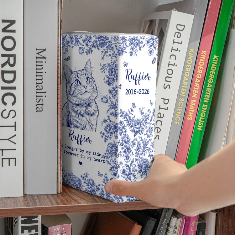 Custom-Pet-Photo-Ceramic-Book-Vase-Memorial-Gifts-Sketch-Art-Personalized-Vase-6