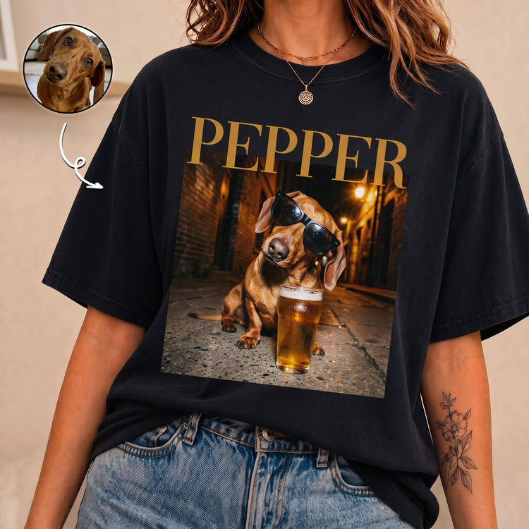 Custom-Pet-Photo-Funny-Meme-Gift-For-Pet-Lovers-Vintage-Graphic-Tee-Personalized-Shirt-5