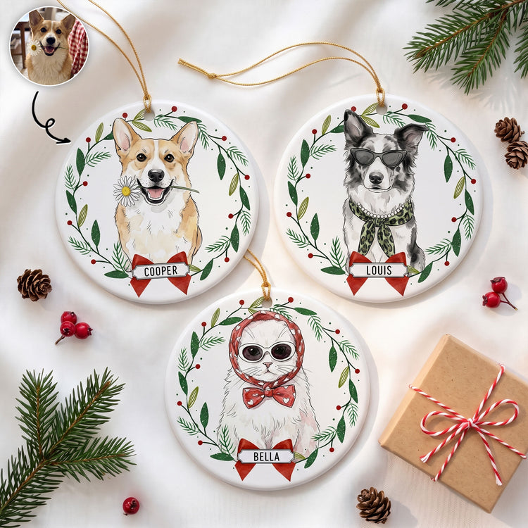 Custom-Pet-Photo-Gifts-For-Pet-Lovers-First-Christmas-Pet-Personalized-Ornament-1