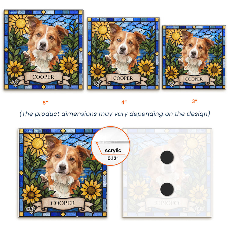 Custom-Pet-Photo-Stained-Glass-Style-Art-Pet-Lovers-Pet-Loss-Gifts-Personalized-Magnet-5