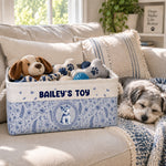 Custom-Pet-Photo-Toy-Basket-Toy-Bag,-Dog-Toy-Basket,-Pet-Storage-Basket,-Pet-Accessory,-New-Puppy-Gift,-Toy-Box-Personalized-Storage-Basket-4