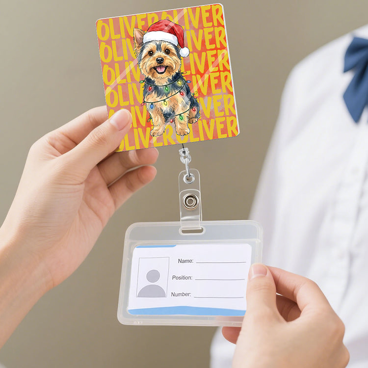 Custom-Pet-Photo-Watercolor-Art-Colorful-Name-Personalized-Badge-Reel-6