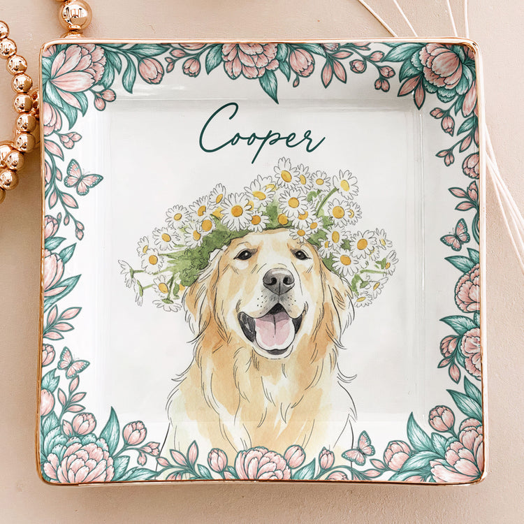 Custom-Pet-Photo-Watercolor-New-Version-Gifts-For-Dog-Mom-Cat-Mom-Personalized-Jewelry-Dish-3