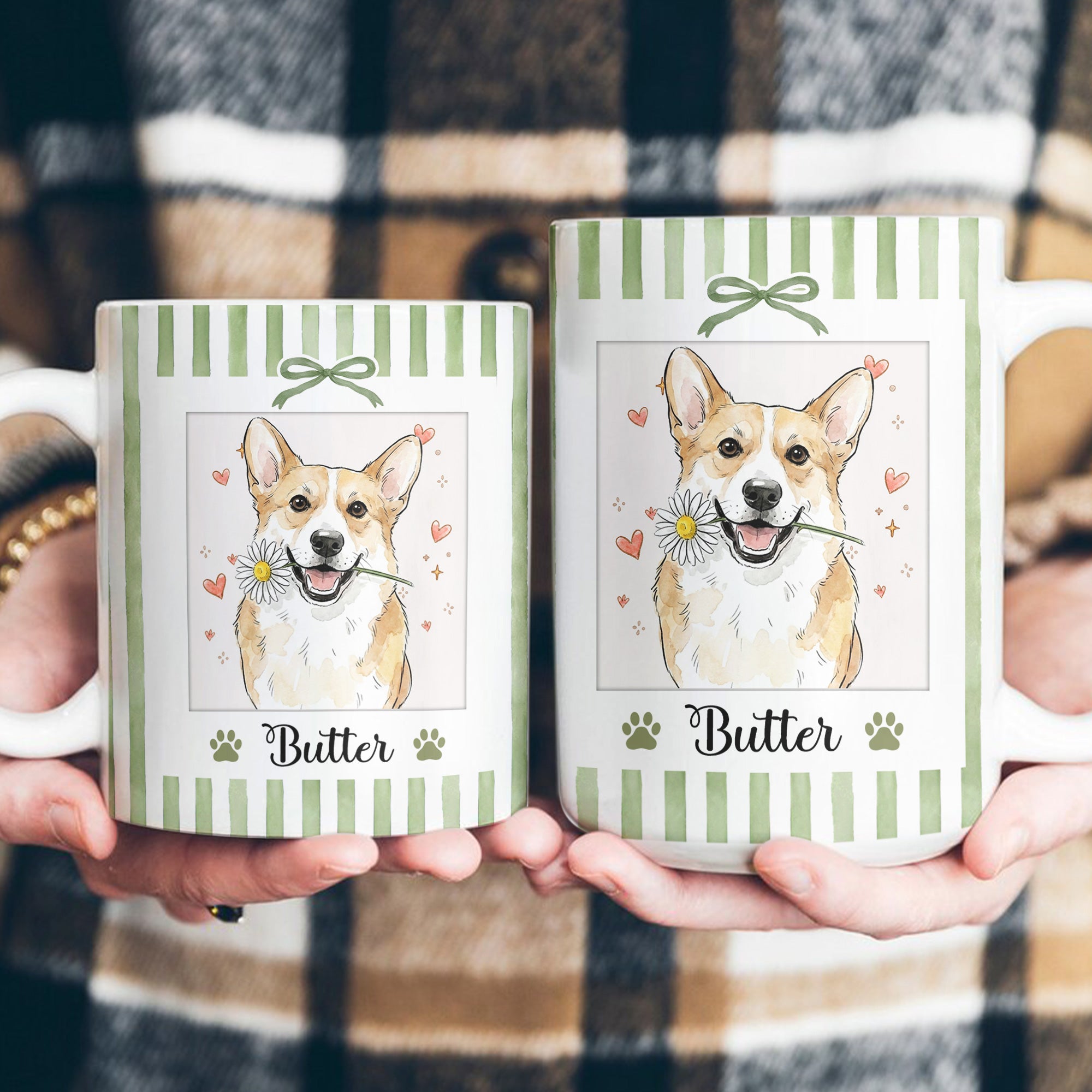 Custom-Pet-Photo-Watercolor-New-Version-Gifts-For-Dog-Mom-Cat-Mom-Personalized-Mug-4