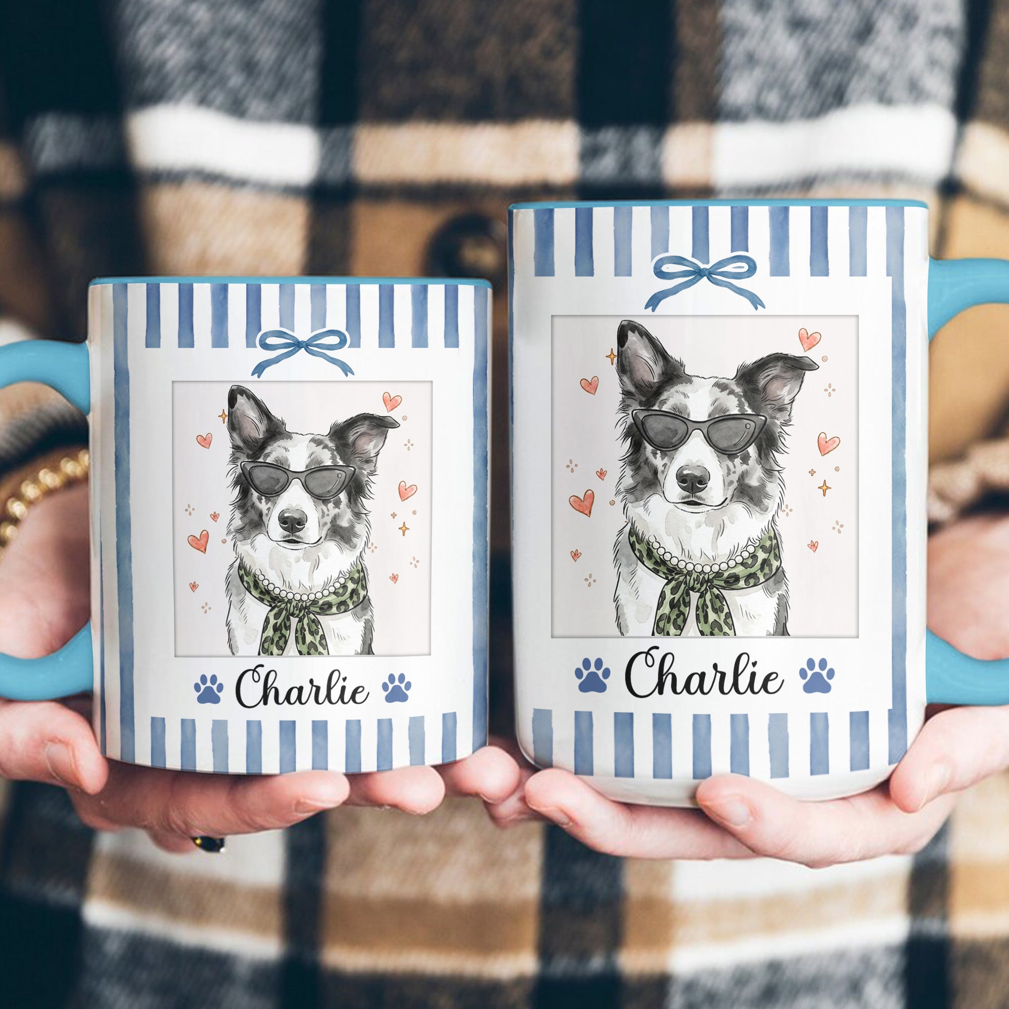 Custom-Pet-Photo-Watercolor-New-Version-Gifts-For-Dog-Mom-Cat-Mom-Personalized-Mug-5