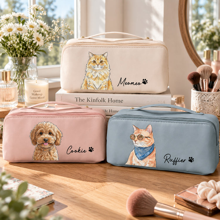 Custom-Pet-Photo-Watercolor-Portrait-Gift-For-Pet-Lovers-Personalized-Makeup-Bag-1