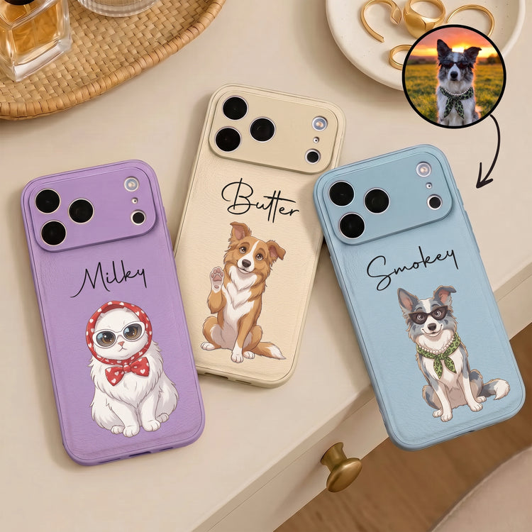Custom-Pet-Portrait-Cartoon-2D-Style-Gift-For-Pet-Lovers-Personalized-Phone-Case1
