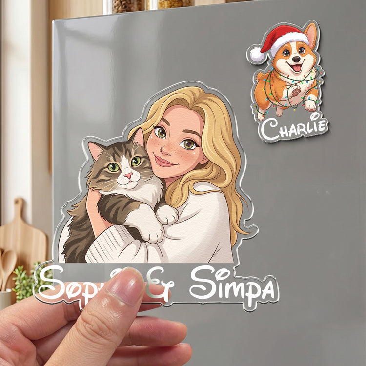 Custom-Pet-Portrait-Cartoon-Art-Gift-For-Pet-Lovers--Personalized-Magnet-4