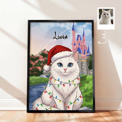 Custom Pet Portrait Cartoon Art Gift For Pet Lovers Wall Decor - Personalized Poster