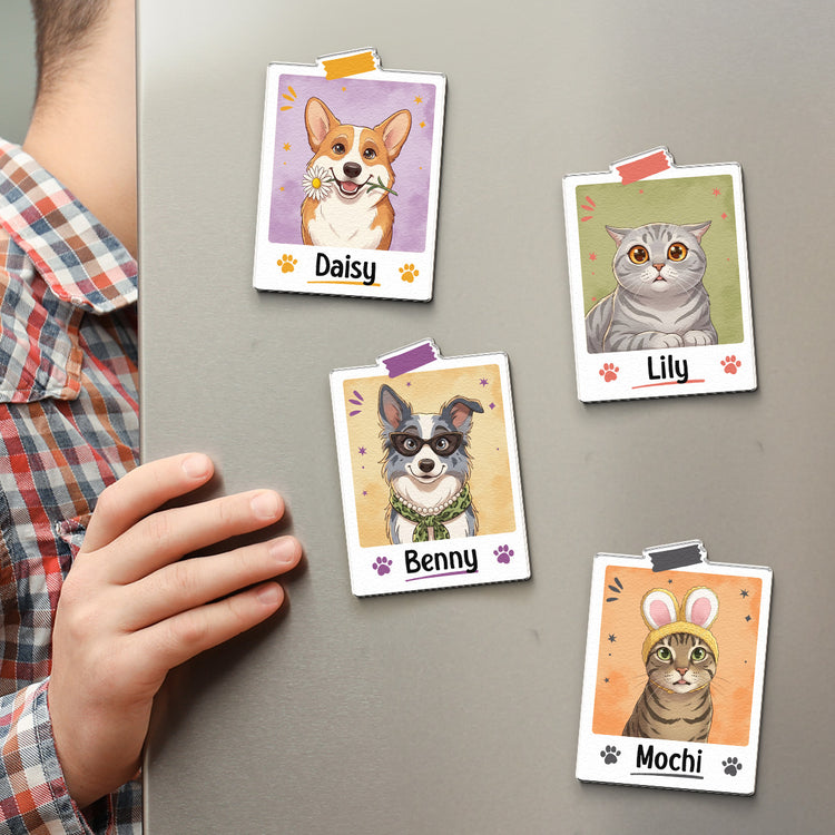 Custom-Pet-Portrait-Cartoon-Style-Colorful-Personalized-Magnet-2