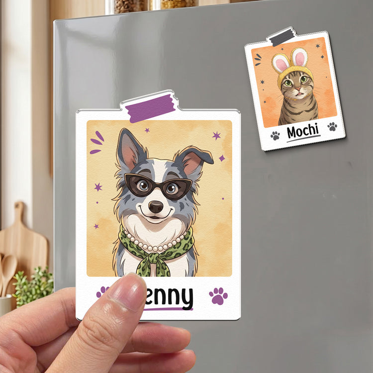 Custom-Pet-Portrait-Cartoon-Style-Colorful-Personalized-Magnet-4