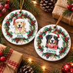Custom-Pet-Portrait-Christmas-Watercolor-Art-Personalized-Ornament-1