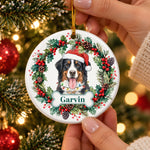 Custom-Pet-Portrait-Christmas-Watercolor-Art-Personalized-Ornament-3