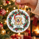 Custom-Pet-Portrait-Christmas-Watercolor-Art-Personalized-Ornament-5
