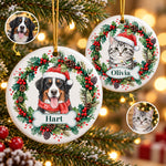 Custom-Pet-Portrait-Christmas-Watercolor-Art-Personalized-Ornament-7