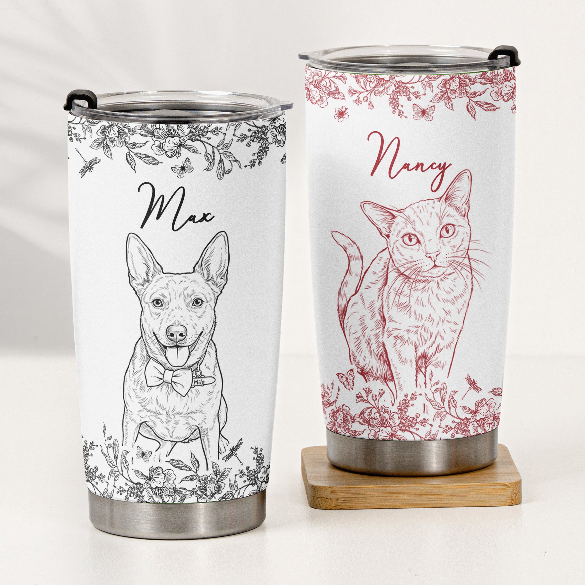 Custom-Pet-Portrait-Cup-Gift-For-Dog-Lover-Cat-Lover-Personalized-Tumbler-Cup-3