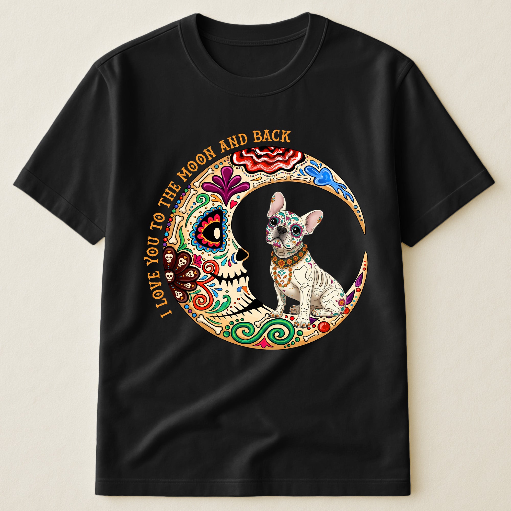 Custom-Pet-Portrait-Day-Of-The-Dead-Día-De-Los-Muertos-Moon-Personalized-Shirt-3