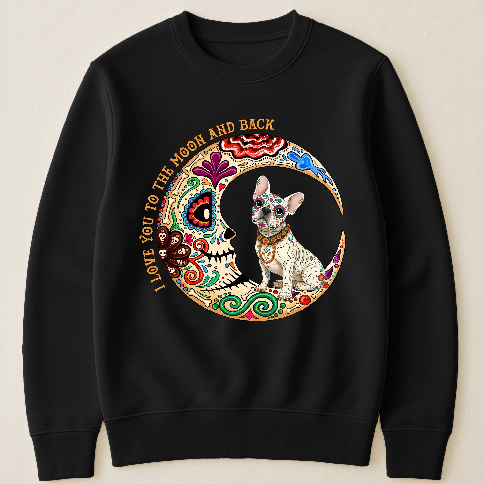 Custom-Pet-Portrait-Day-Of-The-Dead-Día-De-Los-Muertos-Moon-Personalized-Shirt-4