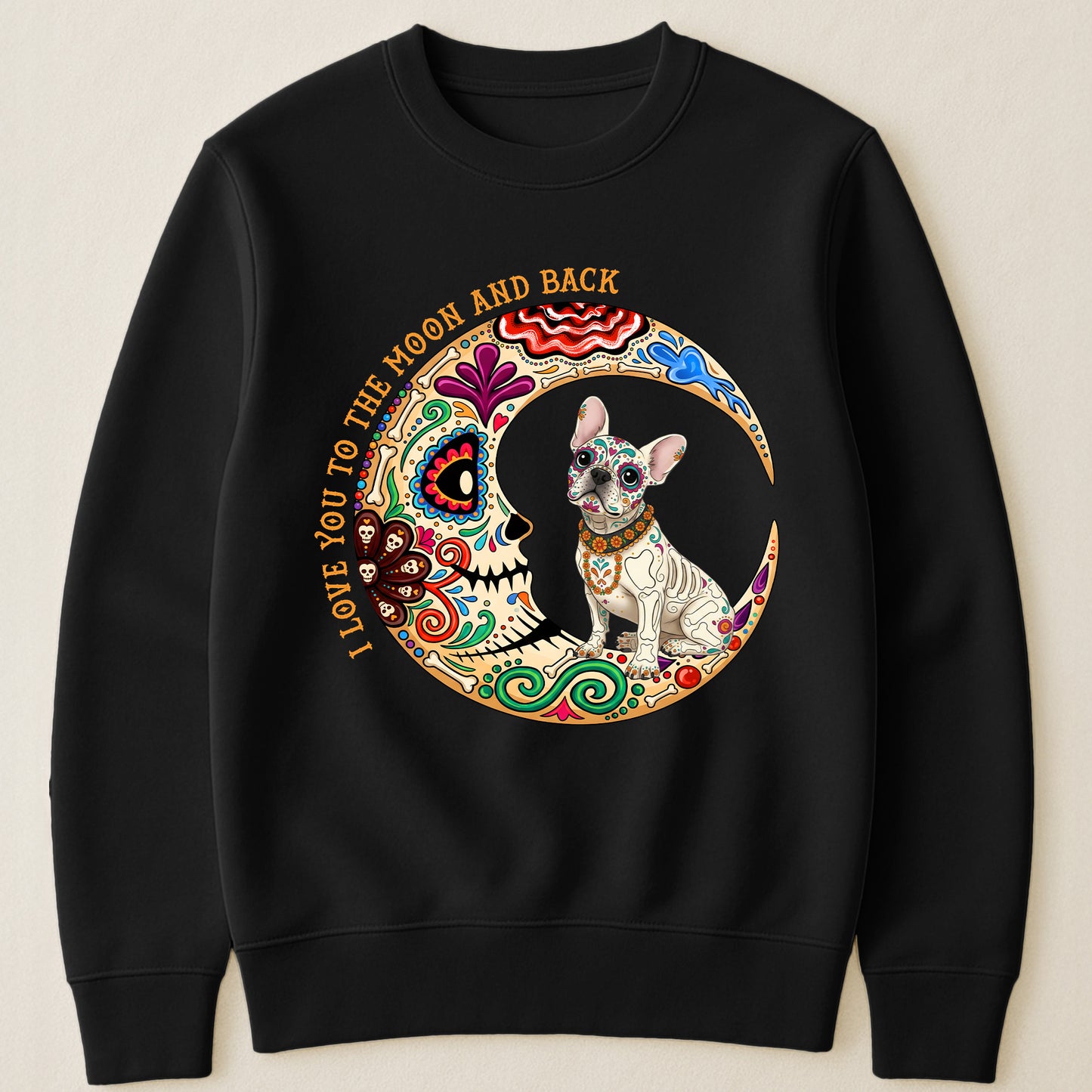 Custom-Pet-Portrait-Day-Of-The-Dead-Día-De-Los-Muertos-Moon-Personalized-Shirt-4