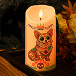 Custom-Pet-Portrait-Day-Of-The-Dead-Mexican-Hispanic-Style--Personalized-Candles-2