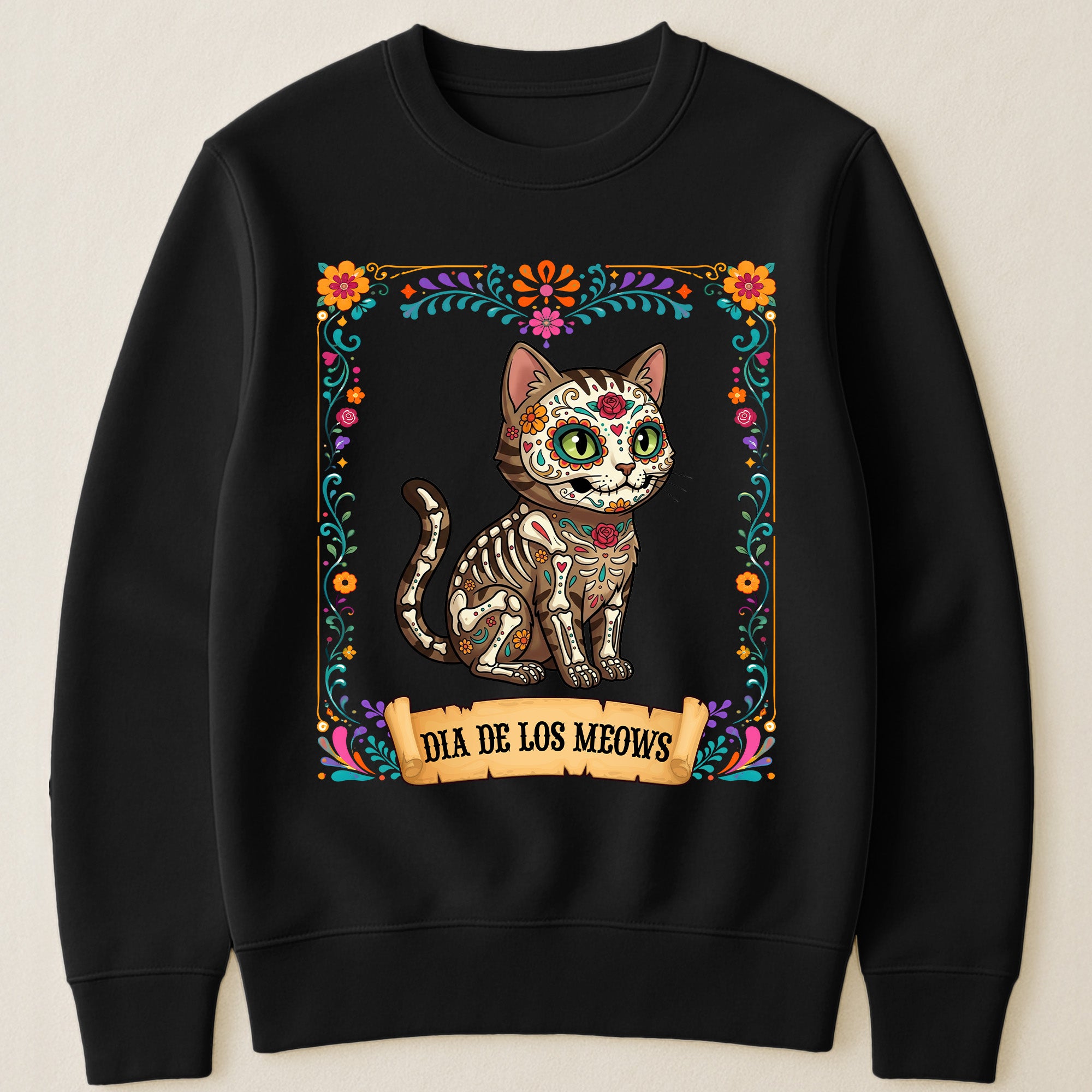 Custom-Pet-Portrait-Day-Of-The-Dead-Personalized-Shirt-4