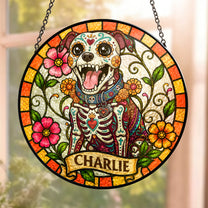 Custom-Pet-Portrait-Day-Of-The-Dead-Style-Personalized-Window-Hanging-Suncatcher-2