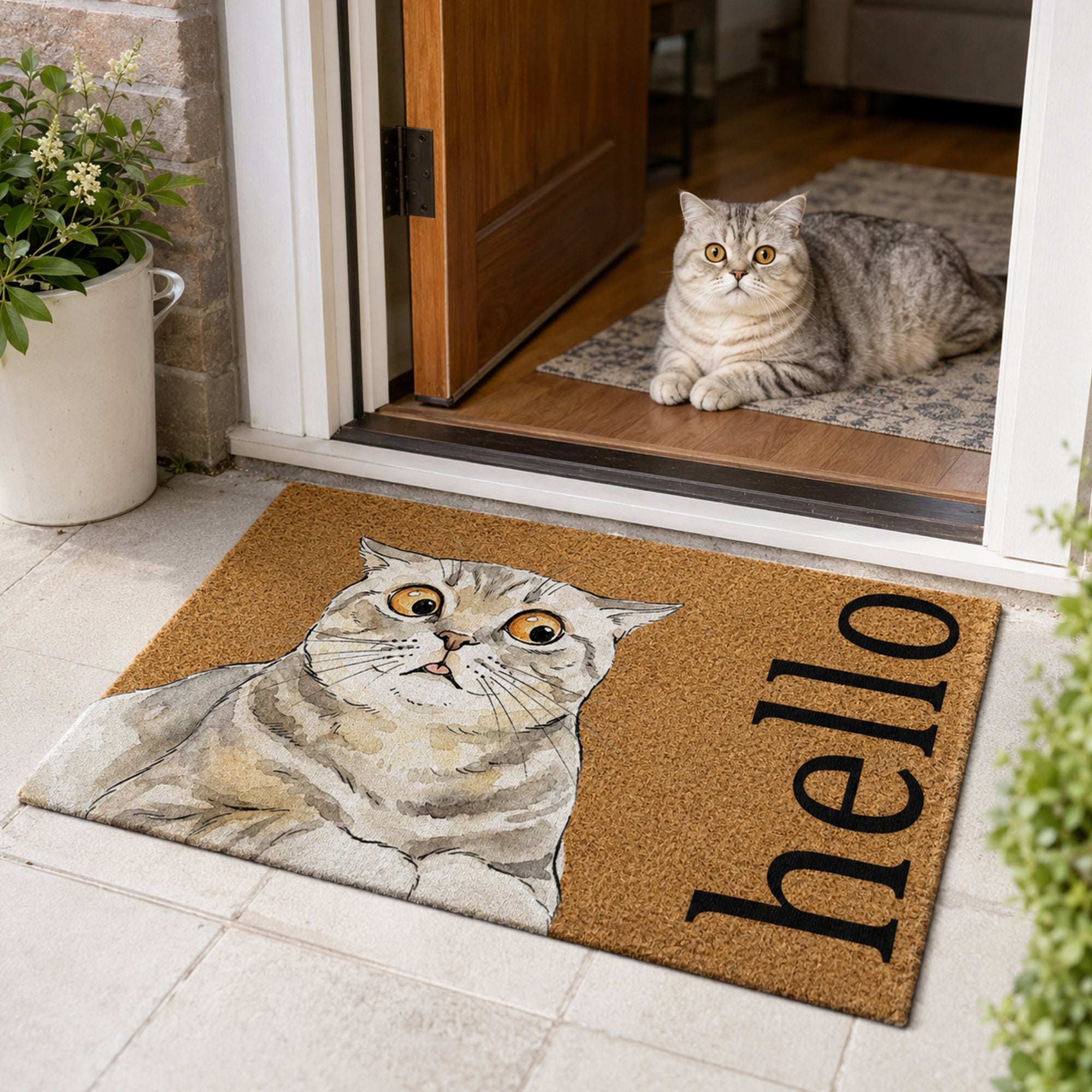 Custom-Pet-Portrait-Funny-Doormat-Watercolor-Art-Personalized-Doormat-2