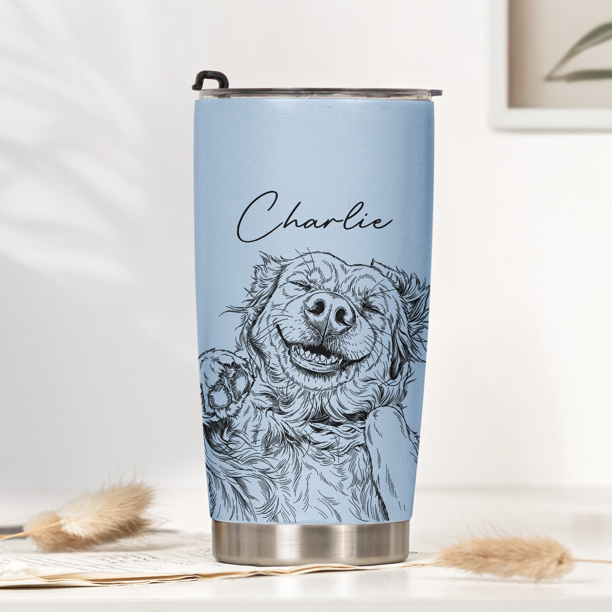 Custom-Pet-Portrait-Gift-For-Dog-Lover-Cat-Lover-Personalized-Tumbler-Cup-3
