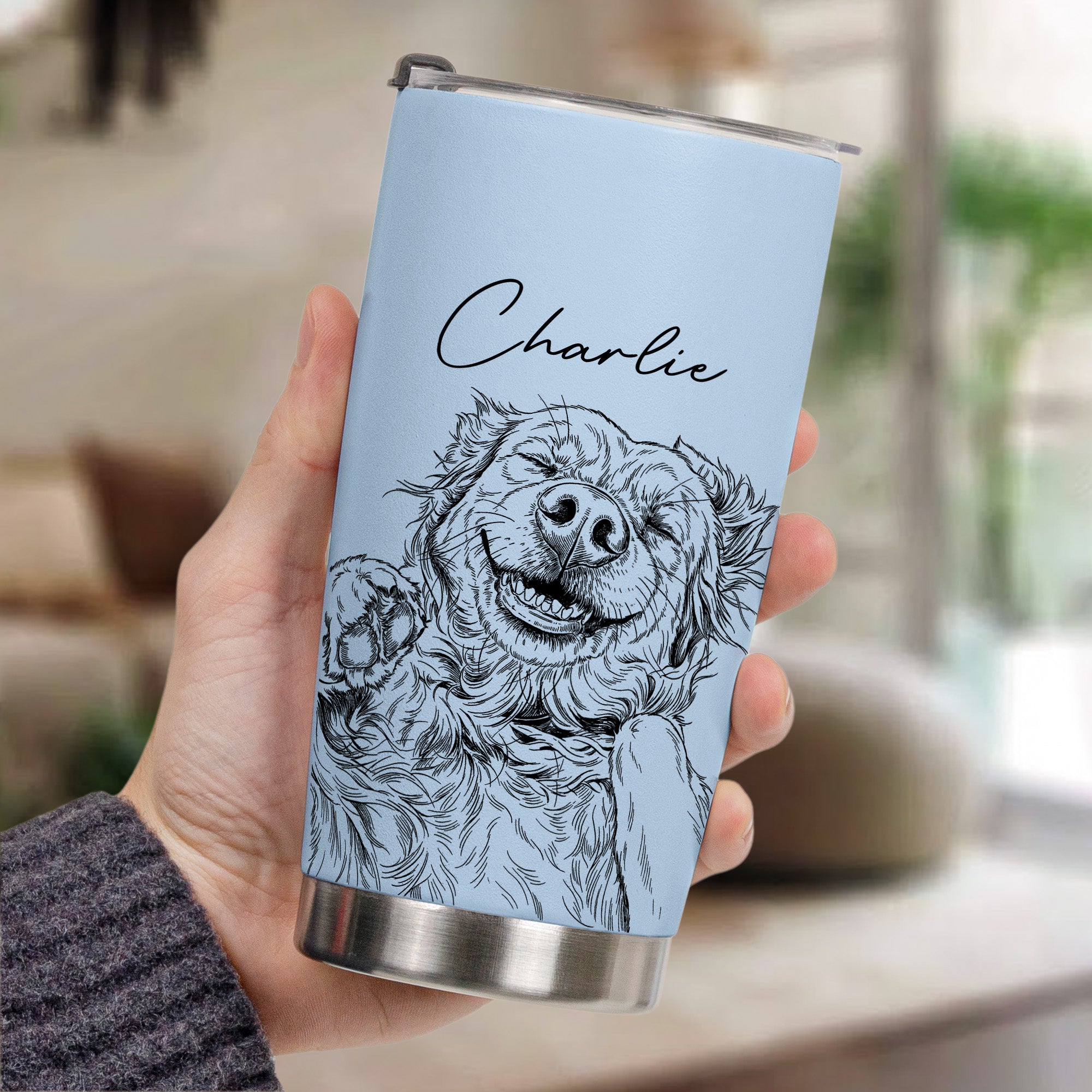 Custom-Pet-Portrait-Gift-For-Dog-Lover-Cat-Lover-Personalized-Tumbler-Cup-5