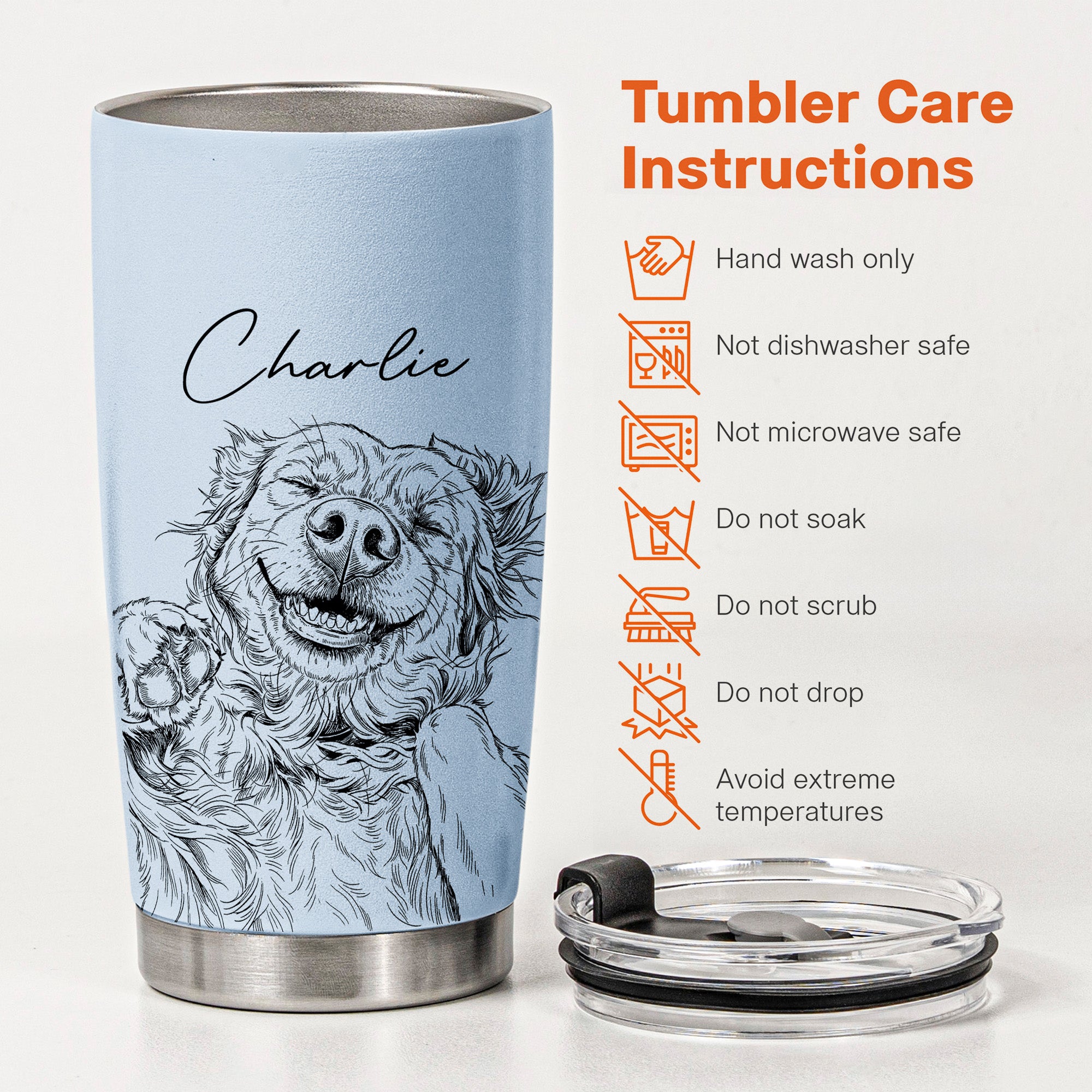 Custom-Pet-Portrait-Gift-For-Dog-Lover-Cat-Lover-Personalized-Tumbler-Cup-6