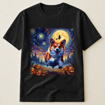 Custom-Pet-Portrait-Halloween-Van-Gogh-Art-Personalized-Shirt-2