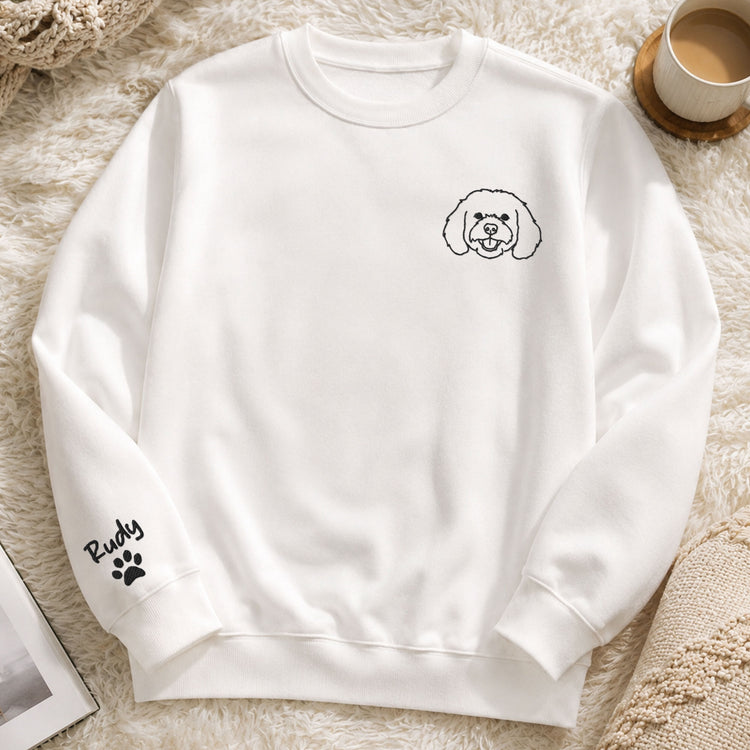 Custom-Pet-Portrait-Line-Art-Embroidered-Shirt-Personalized-Shirt